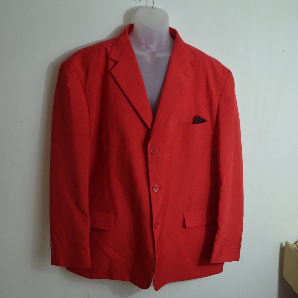 Vittorio St Angelo Suit & Pants (Red, 40 Regular)